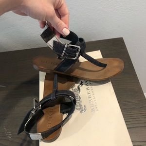 Burberry denim sandals